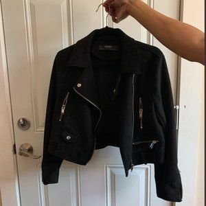 Zara Soft Cropped Moto Jacket